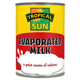 Tropical Sun Evaporated Milk from Everfresh, your African supermarket in Milton Keynes